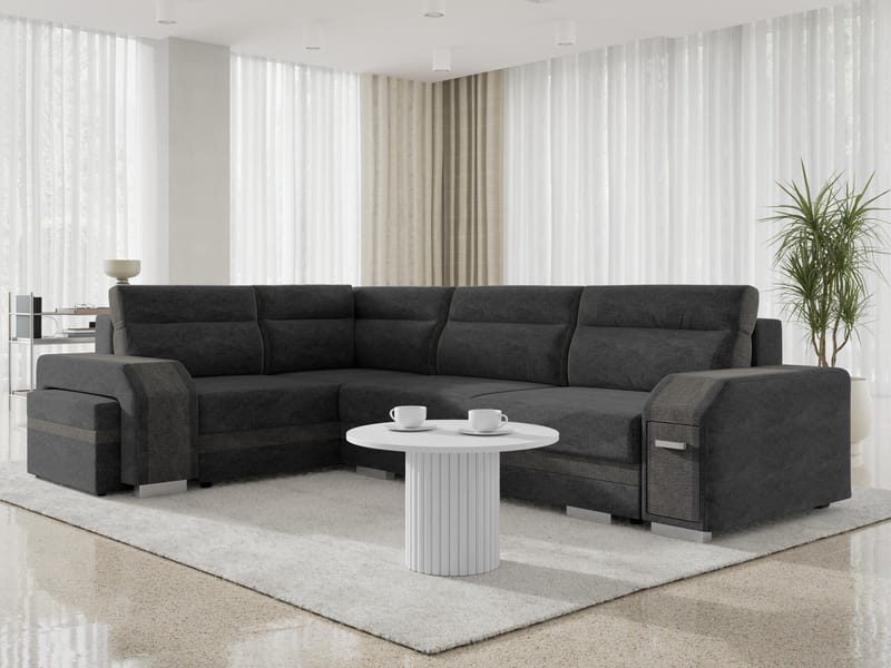 Lesley 4-sits Hörnbäddsoffa med förvaring - Möbler - Soffa - Bäddsoffa