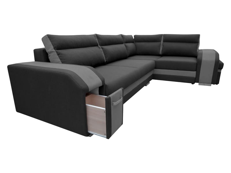 Lesley 4-sits Hörnbäddsoffa med förvaring - Möbler - Soffa - Bäddsoffa