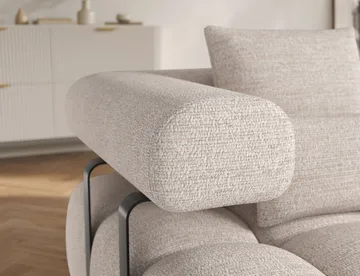 Levvi 3-sits Bubblig Bäddsoffa med Divan Höger - Bazalt 18 - Möbler - Soffa - Bäddsoffa