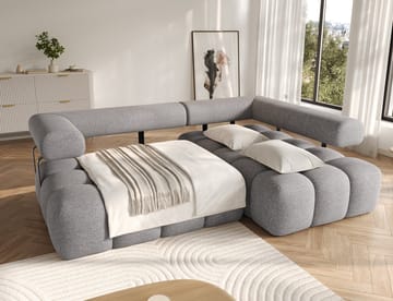Levvi 3-sits Bubblig Bäddsoffa med Divan Höger - Coralline 03 - Möbler - Soffa - Bäddsoffa