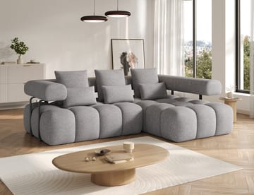 Levvi 3-sits Bubblig Bäddsoffa med Divan Höger - Coralline 03 - Möbler - Soffa - Bäddsoffa