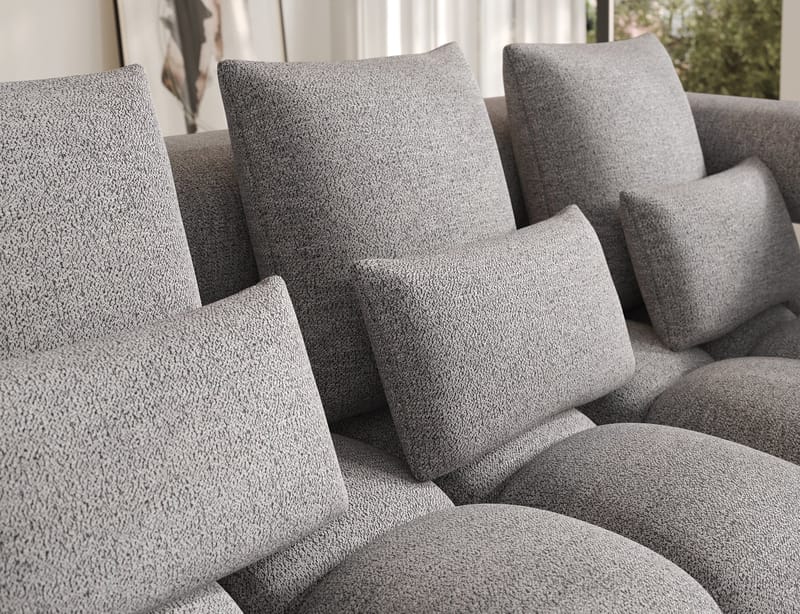 Levvi 3-sits Bubblig Bäddsoffa med Divan Höger - Coralline 03 - Möbler - Soffa - Bäddsoffa
