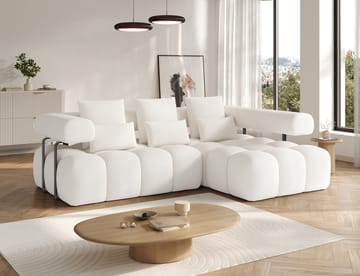 Levvi 3-sits Bubblig Bäddsoffa med Divan Höger - Jaffray 01 - Möbler - Soffa - Bäddsoffa