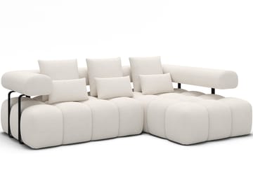 Levvi 3-sits Bubblig Bäddsoffa med Divan Höger - Jaffray 01 - Möbler - Soffa - Bäddsoffa