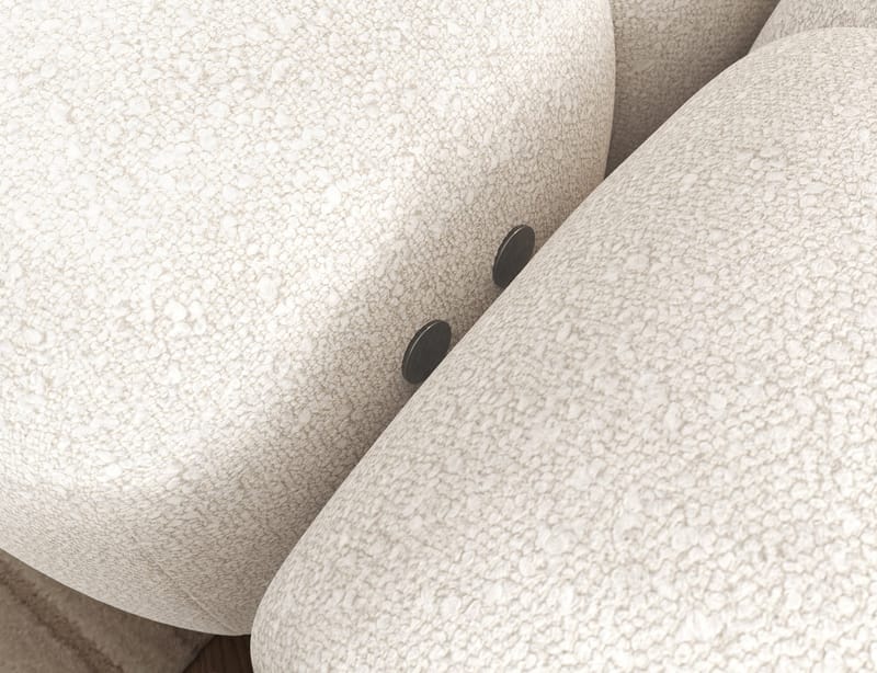 Levvi 3-sits Bubblig Bäddsoffa med Divan Höger - Jaffray 01 - Möbler - Soffa - Bäddsoffa