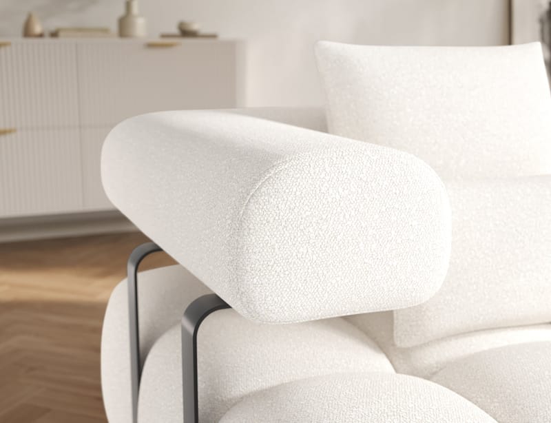 Levvi 3-sits Bubblig Bäddsoffa med Divan Höger - Jaffray 01 - Möbler - Soffa - Bäddsoffa
