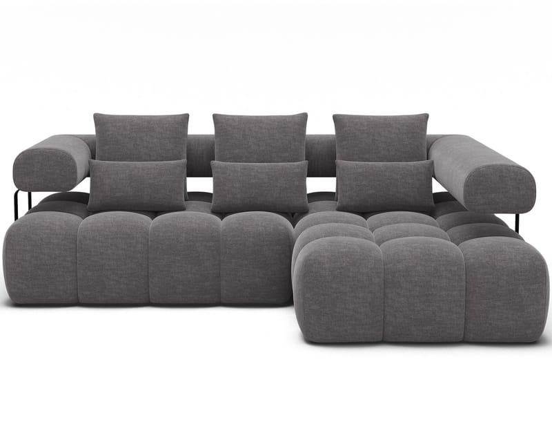Levvi 3-sits Bubblig Bäddsoffa med Divan Höger - Manhattan 03 - Möbler - Soffa - Bäddsoffa