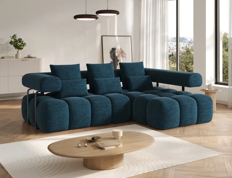 Levvi 3-sits Bubblig Bäddsoffa med Divan Höger - Manhattan 40 - Möbler - Soffa - Bäddsoffa
