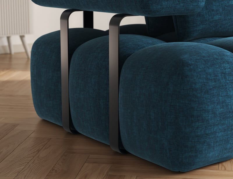 Levvi 3-sits Bubblig Bäddsoffa med Divan Höger - Manhattan 40 - Möbler - Soffa - Bäddsoffa