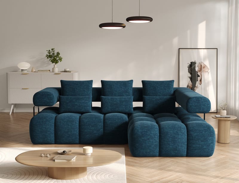 Levvi 3-sits Bubblig Bäddsoffa med Divan Höger - Manhattan 40 - Möbler - Soffa - Bäddsoffa