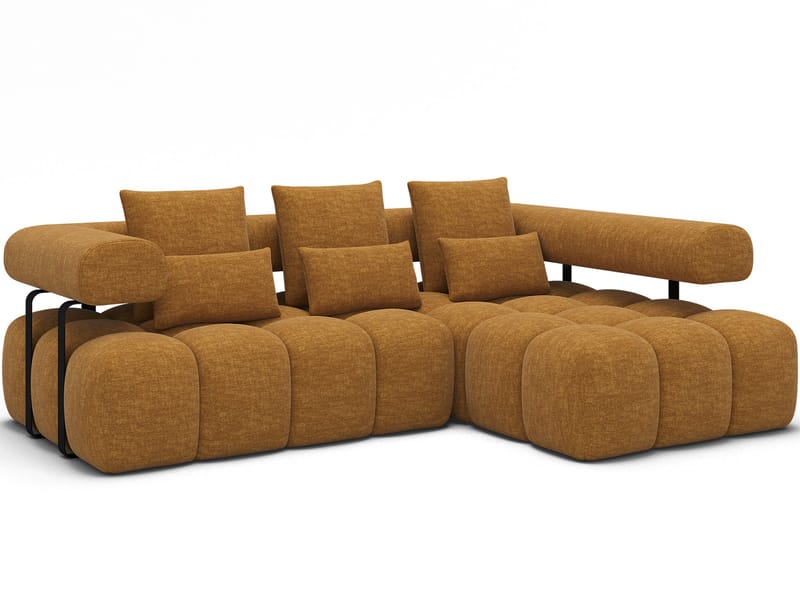 Levvi 3-sits Bubblig Bäddsoffa med Divan Höger, Manhattan 45