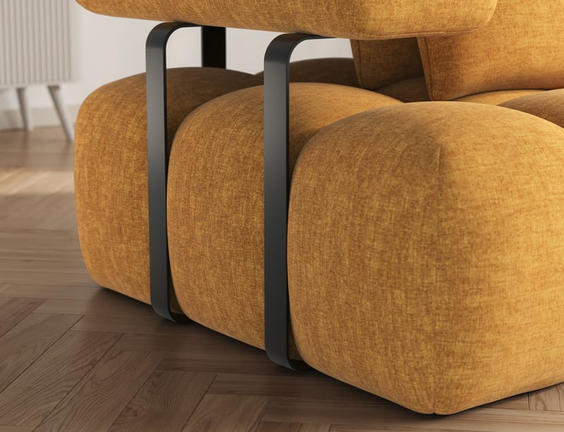 Levvi 3-sits Bubblig Bäddsoffa med Divan Höger - Manhattan 45 - Möbler - Soffa - Bäddsoffa