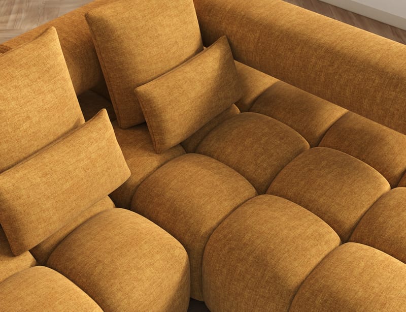 Levvi 3-sits Bubblig Bäddsoffa med Divan Höger - Manhattan 45 - Möbler - Soffa - Bäddsoffa