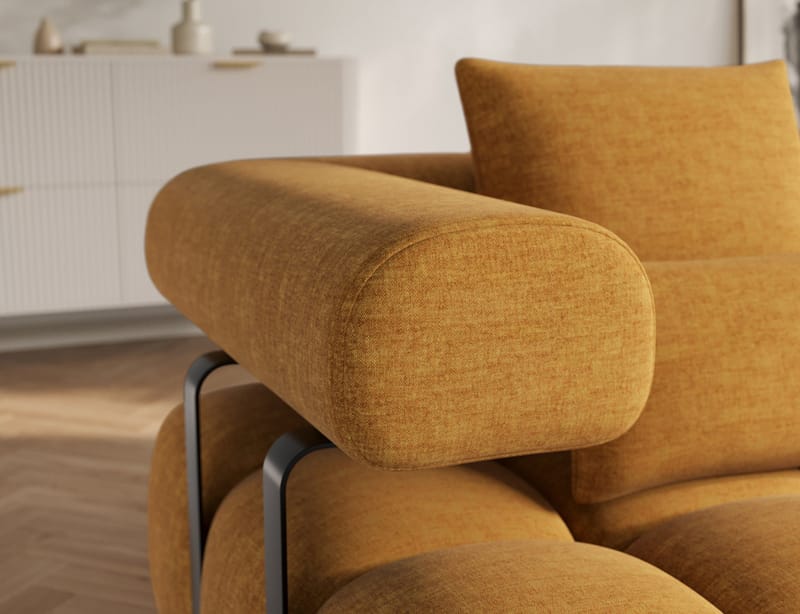 Levvi 3-sits Bubblig Bäddsoffa med Divan Höger - Manhattan 45 - Möbler - Soffa - Bäddsoffa