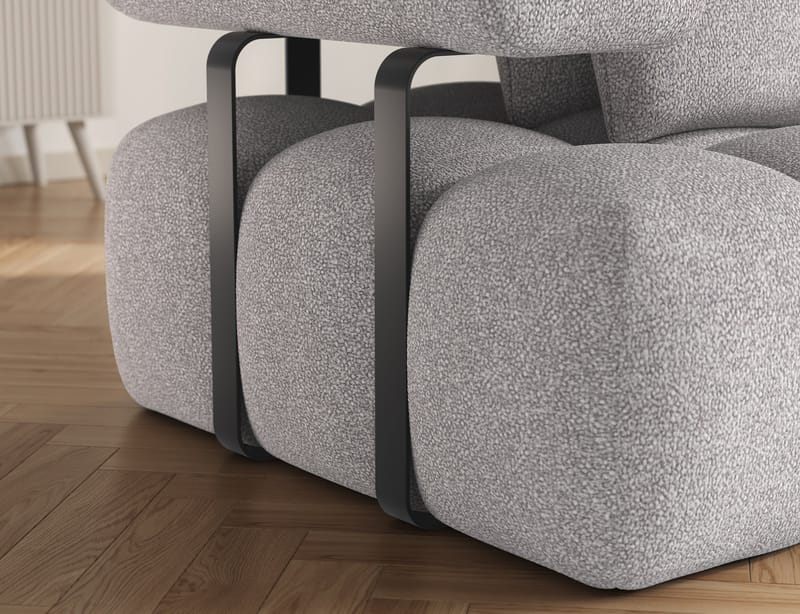 Levvi 3-sits Bubblig Bäddsoffa med Divan Höger - Paolli 04 - Möbler - Soffa - Bäddsoffa