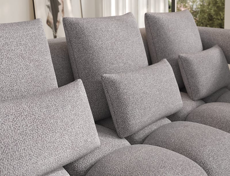 Levvi 3-sits Bubblig Bäddsoffa med Divan Höger - Paolli 04 - Möbler - Soffa - Bäddsoffa