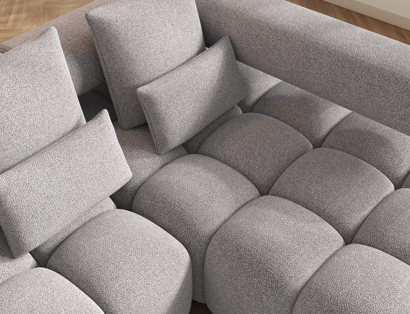 Levvi 3-sits Bubblig Bäddsoffa med Divan Höger - Paolli 04 - Möbler - Soffa - Bäddsoffa