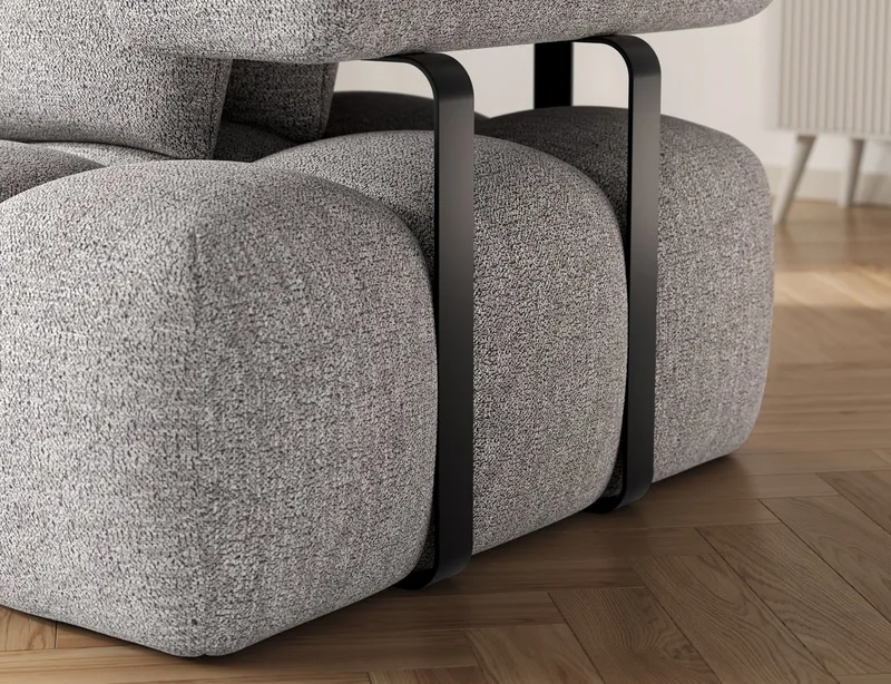 Levvi 3-sits Bubblig Bäddsoffa med Divan Vänster - Coralline 03 - Möbler - Soffa - Bäddsoffa