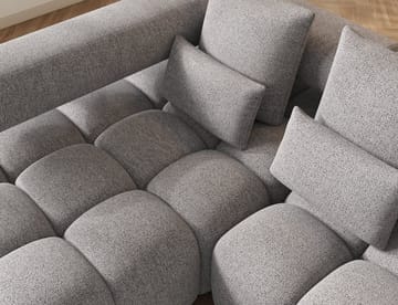 Levvi 3-sits Bubblig Bäddsoffa med Divan Vänster - Coralline 03 - Möbler - Soffa - Bäddsoffa