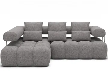 Levvi 3-sits Bubblig Bäddsoffa med Divan Vänster - Coralline 03 - Möbler - Soffa - Bäddsoffa