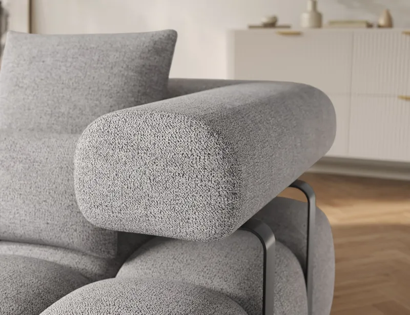 Levvi 3-sits Bubblig Bäddsoffa med Divan Vänster - Coralline 03 - Möbler - Soffa - Bäddsoffa