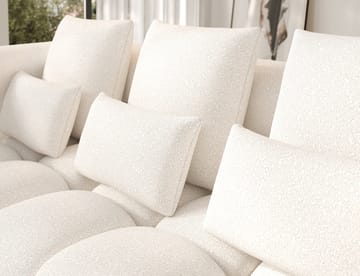 Levvi 3-sits Bubblig Bäddsoffa med Divan Vänster - Jaffray 01 - Möbler - Soffa - Bäddsoffa