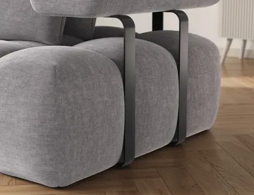 Levvi 3-sits Bubblig Bäddsoffa med Divan Vänster - Manhattan 03 - Möbler - Soffa - Bäddsoffa