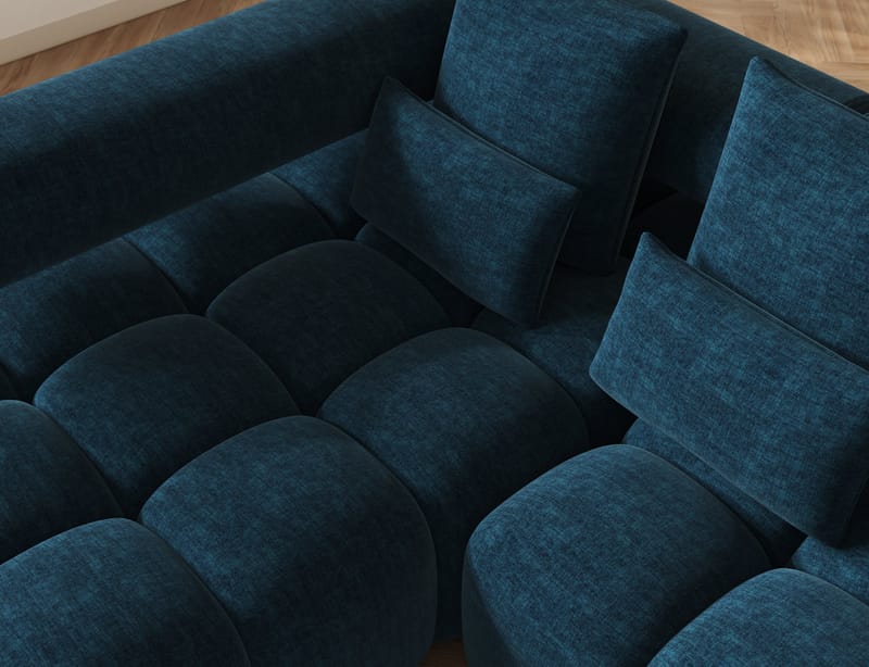 Levvi 3-sits Bubblig Bäddsoffa med Divan Vänster - Manhattan 40 - Möbler - Soffa - Bäddsoffa