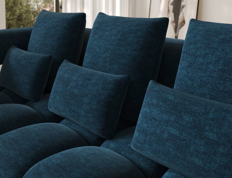 Levvi 3-sits Bubblig Bäddsoffa med Divan Vänster - Manhattan 40 - Möbler - Soffa - Bäddsoffa
