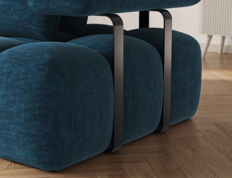 Levvi 3-sits Bubblig Bäddsoffa med Divan Vänster - Manhattan 40 - Möbler - Soffa - Bäddsoffa
