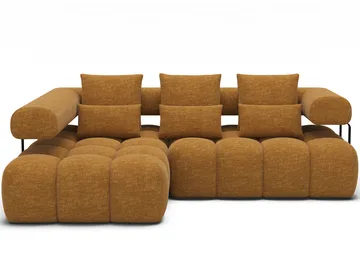Levvi 3-sits Bubblig Bäddsoffa med Divan Vänster - Manhattan 45 - Möbler - Soffa - Bäddsoffa