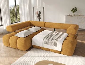 Levvi 3-sits Bubblig Bäddsoffa med Divan Vänster - Manhattan 45 - Möbler - Soffa - Bäddsoffa