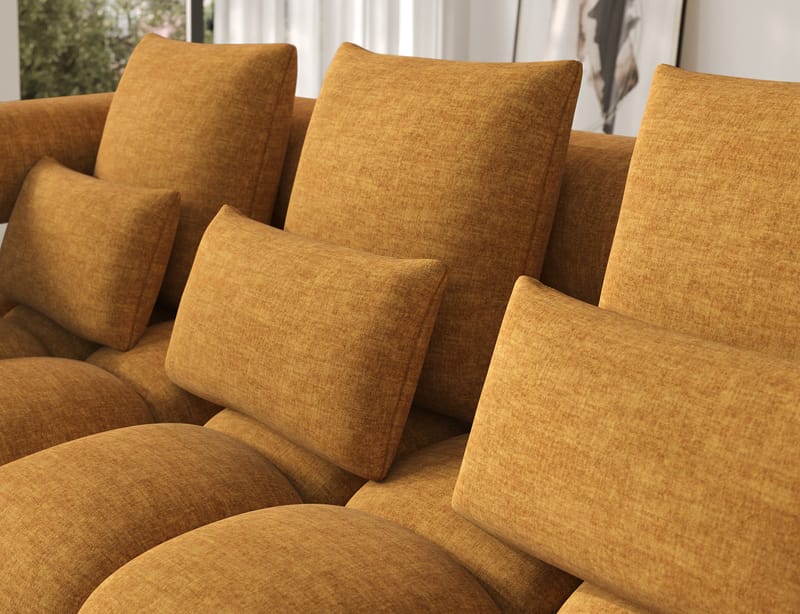 Levvi 3-sits Bubblig Bäddsoffa med Divan Vänster - Manhattan 45 - Möbler - Soffa - Bäddsoffa