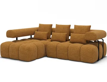 Levvi 3-sits Bubblig Bäddsoffa med Divan Vänster - Manhattan 45 - Möbler - Soffa - Bäddsoffa