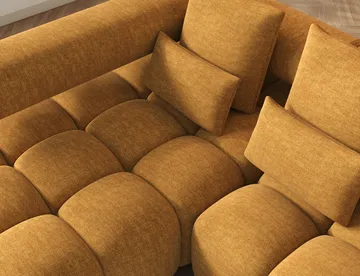 Levvi 3-sits Bubblig Bäddsoffa med Divan Vänster - Manhattan 45 - Möbler - Soffa - Bäddsoffa