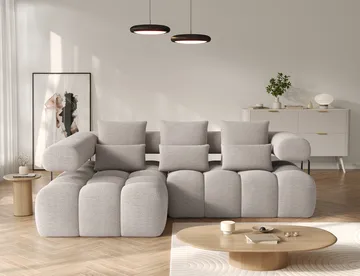 Levvi 3-sits Bubblig Bäddsoffa med Divan Vänster - Royal 18 - Möbler - Soffa - Bäddsoffa