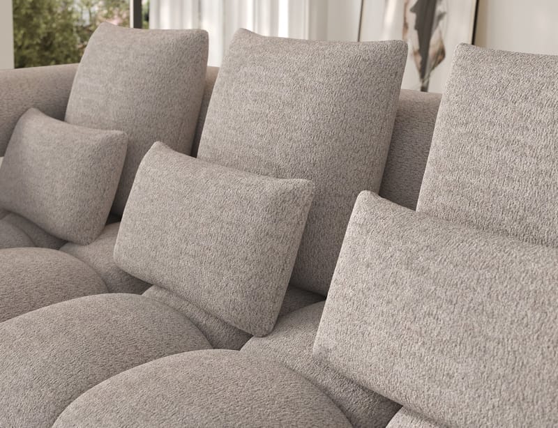 Levvi 3-sits Bubblig Bäddsoffa med Divan Vänster - Royal 18 - Möbler - Soffa - Bäddsoffa