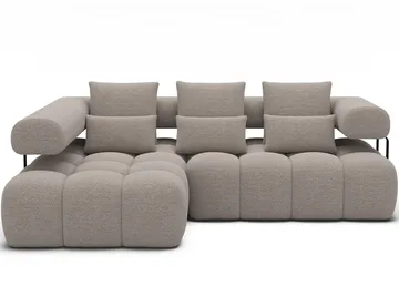 Levvi 3-sits Bubblig Bäddsoffa med Divan Vänster - Royal 18 - Möbler - Soffa - Bäddsoffa