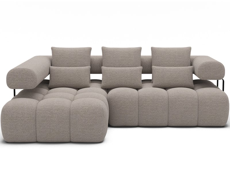 Levvi 3-sits Bubblig Bäddsoffa med Divan Vänster - Royal 18 - Möbler - Soffa - Bäddsoffa