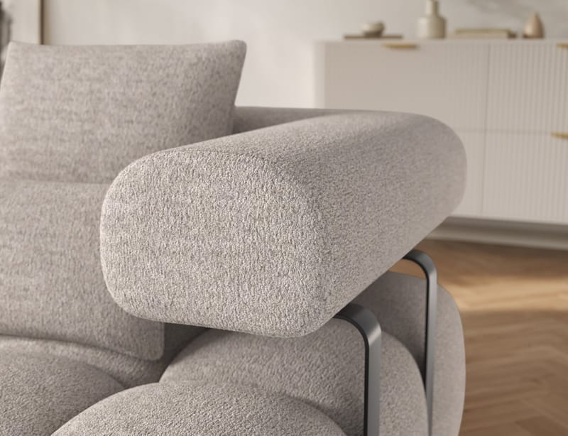 Levvi 3-sits Bubblig Bäddsoffa med Divan Vänster - Royal 18 - Möbler - Soffa - Bäddsoffa