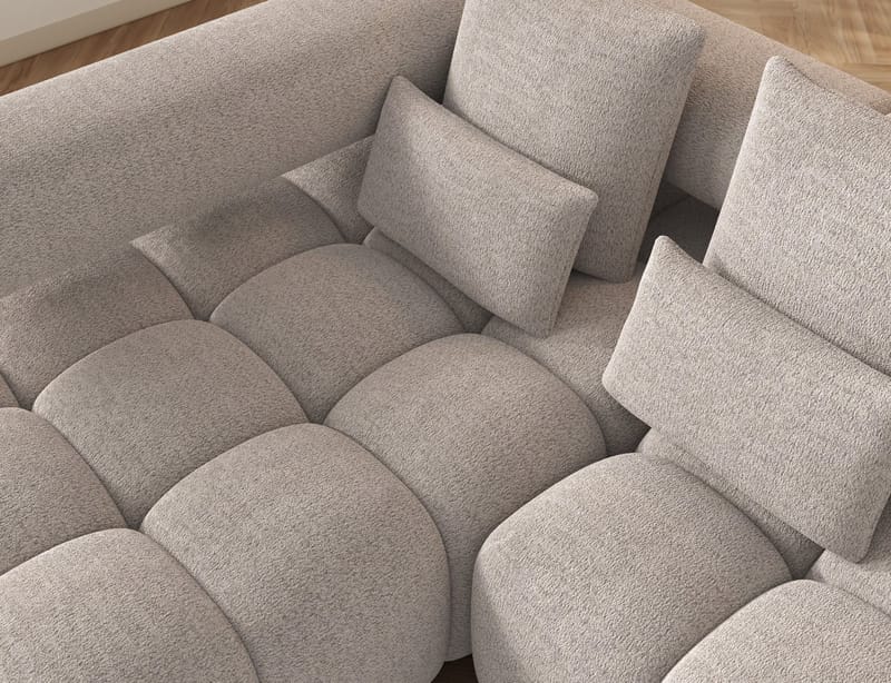 Levvi 3-sits Bubblig Bäddsoffa med Divan Vänster - Royal 18 - Möbler - Soffa - Bäddsoffa