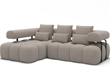 Levvi 3-sits Bubblig Bäddsoffa med Divan Vänster - Royal 18 - Möbler - Soffa - Bäddsoffa