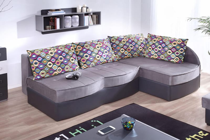 Lido 3-sits Bäddsoffa - Grå - Möbler - Soffa - Bäddsoffa