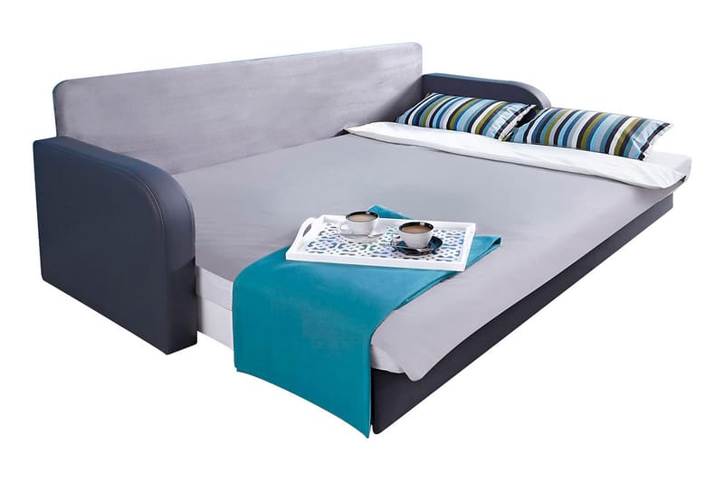 Lido Bäddsoffa 208x75x86 cm - Blå/Grå/Röd - Möbler - Soffa - Bäddsoffa