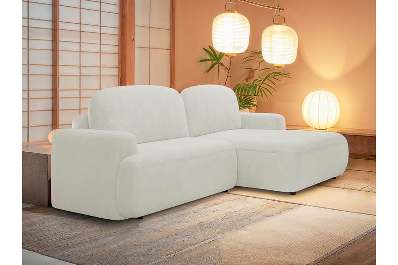 Lifeina Bäddsoffa m. Divan 2-sits - Beige/Vit - Möbler - Soffa - Bäddsoffa