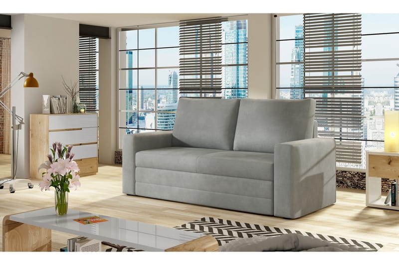 Lijan 2-sits Bäddsoffa, Grå
