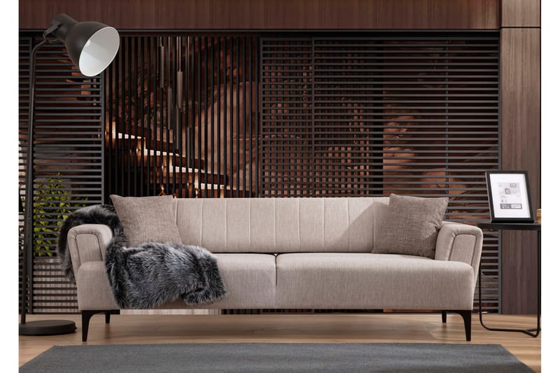 Lilesville 3-sits Bäddsoffa - Beige - Möbler - Soffa - Bäddsoffa