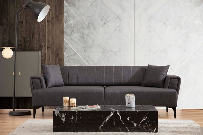 Lilesville 3-sits Bäddsoffa - Mörkgrå - Möbler - Soffa - Bäddsoffa