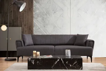 Lilesville 3-sits Bäddsoffa - Mörkgrå - Möbler - Soffa - Bäddsoffa