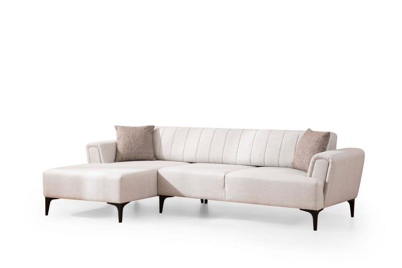 Lilesville Bäddsoffa med divan - Beige - Bäddsoffa - Hörnbäddsoffa